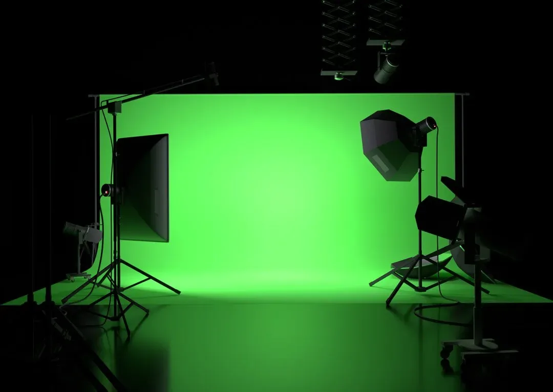 Green-screen production stage